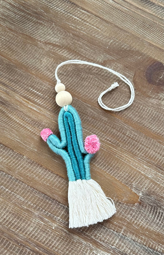 Cactus car mirror hanger